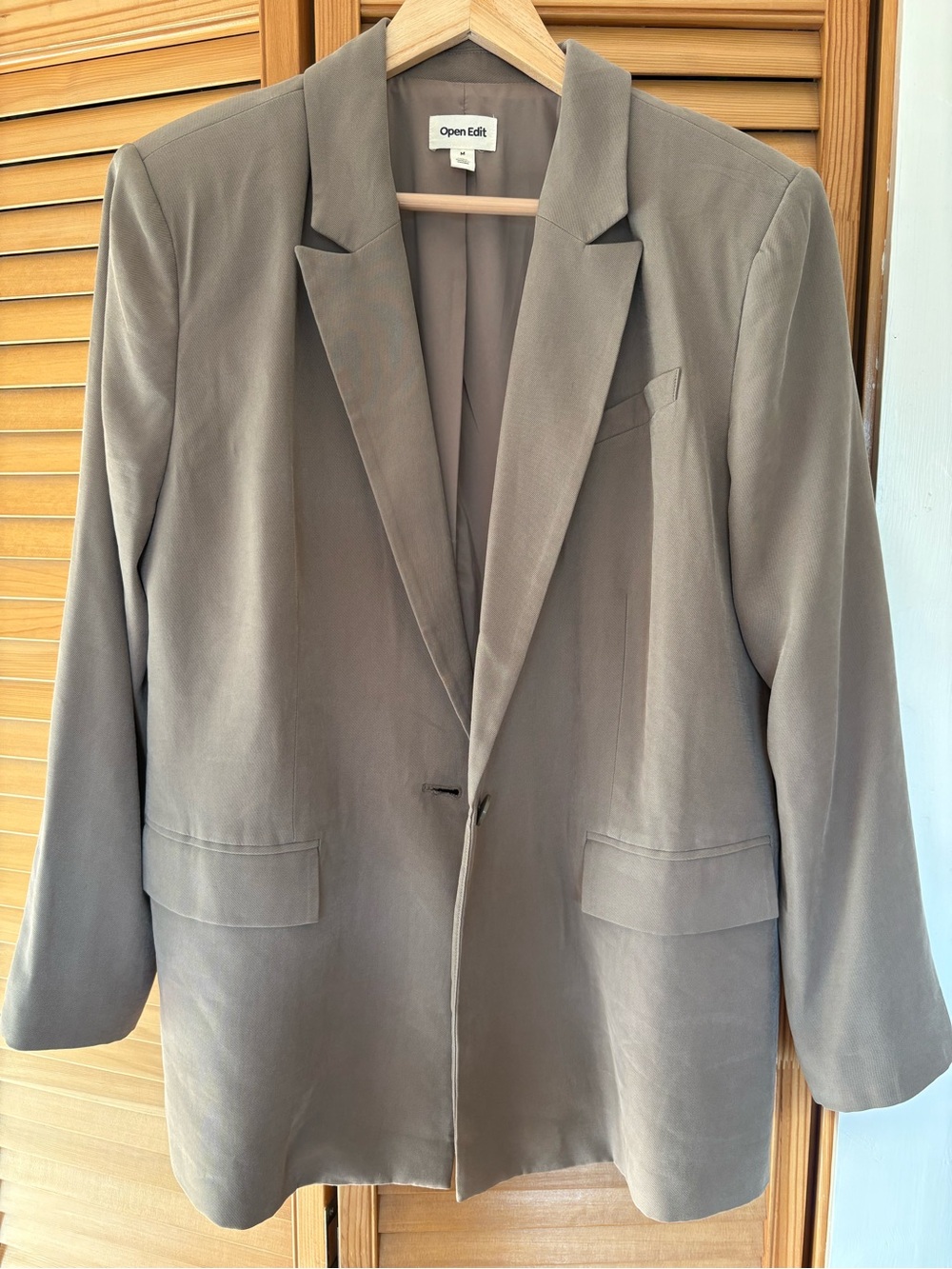 Open Edit Taupe Blazer